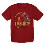 USC Trojans Youth Cardinal Marvel Captain Hero Soft Cotton T-Shirt